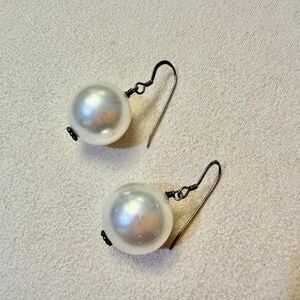 925 Silver  Faux pearl earrings